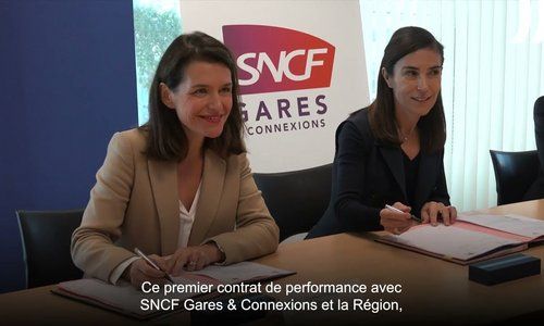 La région signe le premier contrat de performance avec SNCF Gares & Connexions.