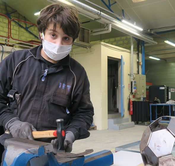 étudiant de l'école de production régionale à Cholet